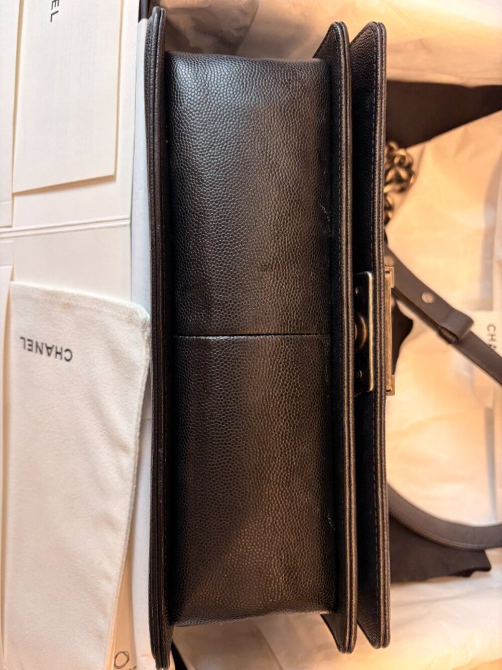 Chanel Boy Bag, Medium, Black Caviar - Picture 5 of 7